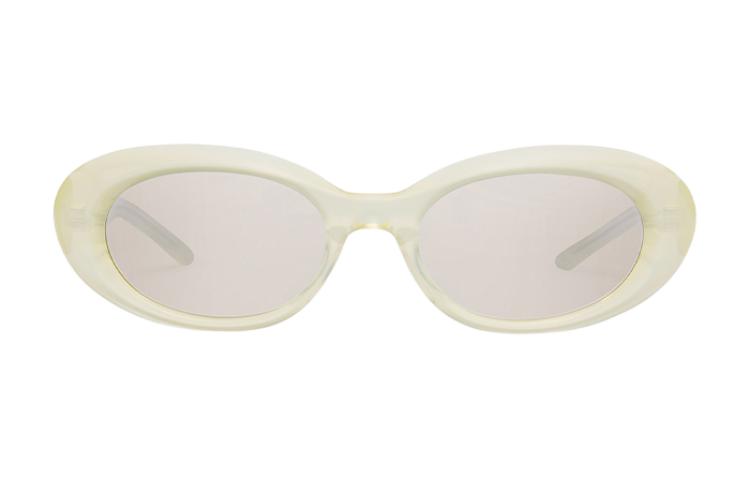 Gentle Monster Beige Oval Sunglasses Unisex with Decorative Temples. MOLTA-YC9 圖 3
