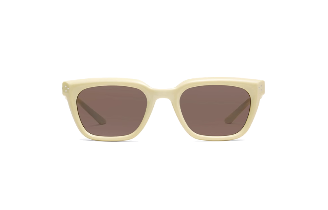 Gentle Monster Beige Square Sunglasses Unisex with Decorative Temples. HOVO-Y5 圖 3