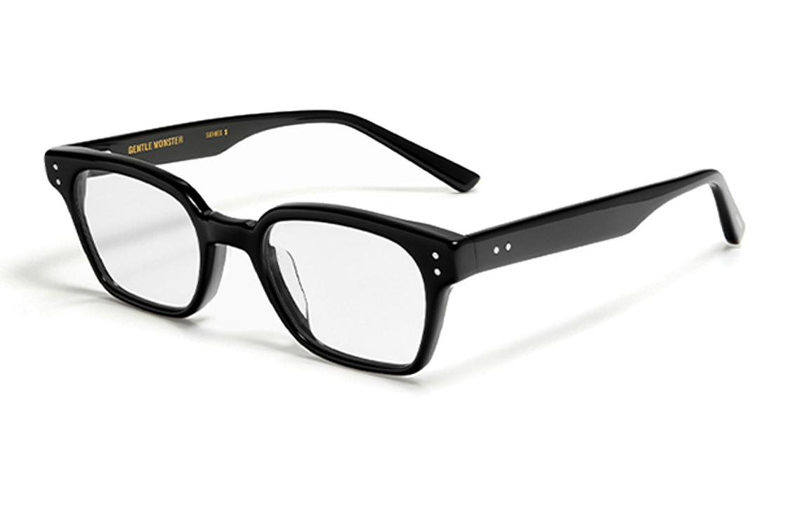GENTLE MONSTER Black Full-Rim Rectangle Optical Glasses Unisex Frame LEROY-01 圖 2