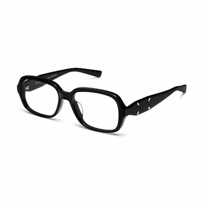 Gentle Monster Black Irregular Acetate Optical Glasses Unisex Couple Frame. MM11401
