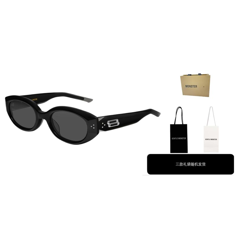 Gentle Monster Black Irregular Frame Sunglasses Unisex Couple Style. VOID-01 圖 5