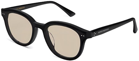 GENTLE MONSTER Black Irregular Sunglasses Unisex with Logo-Engraved Temples. JADE-01(BR GENTLE MONSTER Black Irregular Sunglasses Unisex with Logo-Engraved Temples. JADE-01(BR