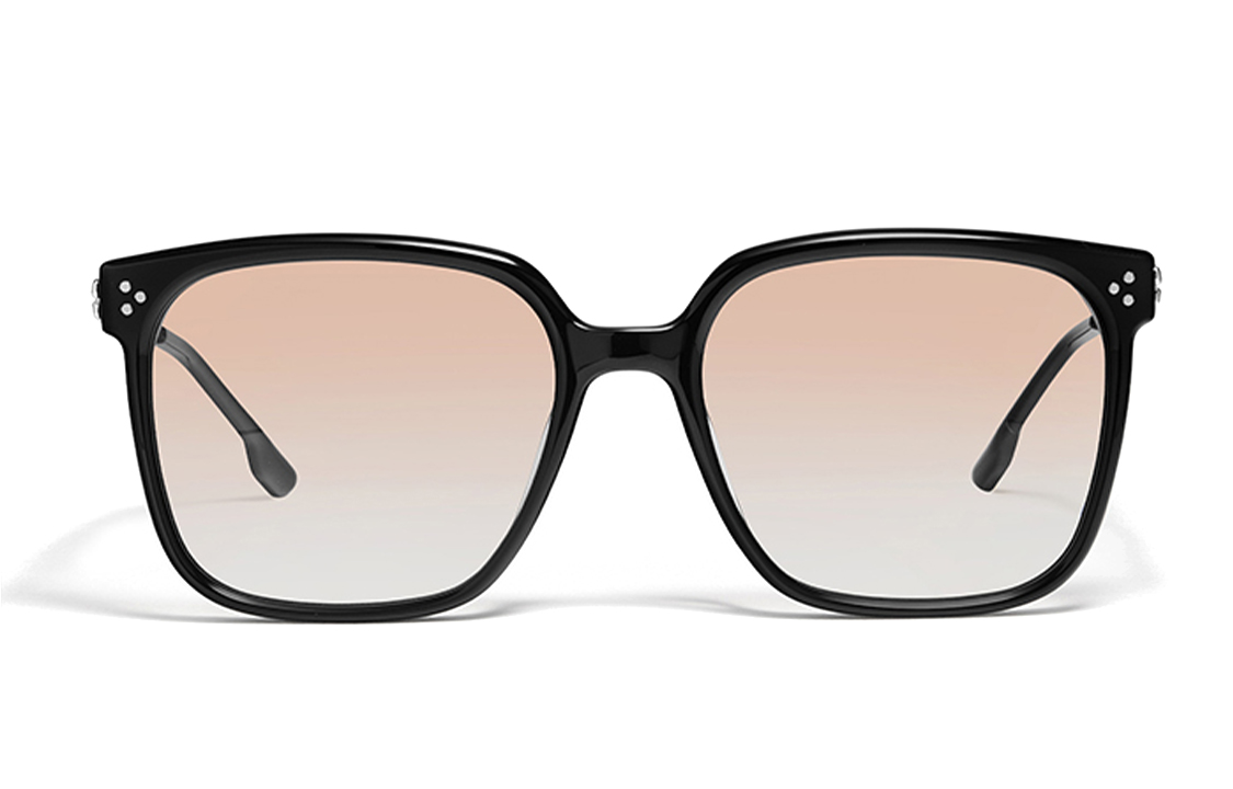 Lookbook GENTLE MONSTER Black Irregular Sunglasses Unisex with Logo Detail. VENE-01(RG