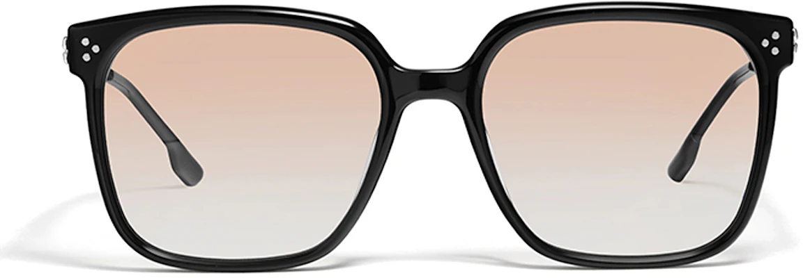 GENTLE MONSTER Black Irregular Sunglasses Unisex with Logo Detail. VENE-01(RG Lookbook GENTLE MONSTER Black Irregular Sunglasses Unisex with Logo Detail. VENE-01(RG