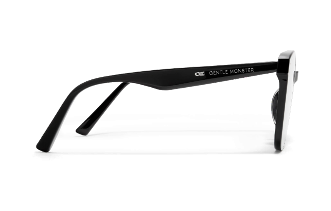 Shop GENTLE MONSTER 黑色方框太陽眼鏡 金屬框 情侶款 男女通用款式 ROSY.S