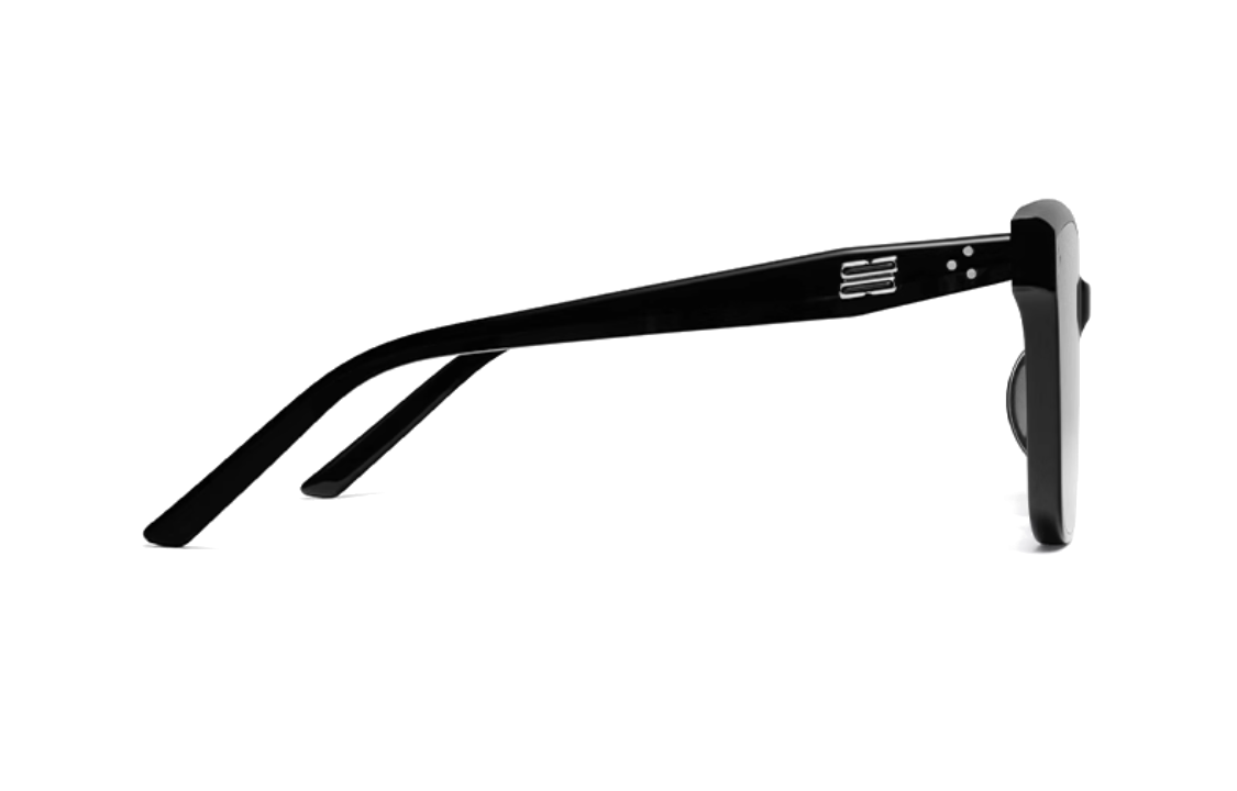 Shop Gentle Monster 黑色方框太陽眼鏡 男女通用 內側字母細節設計 DEAR-01