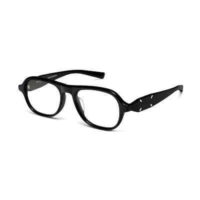 Gentle Monster Black Unisex Irregular Optical Glasses Frame for Couples. mm113-01