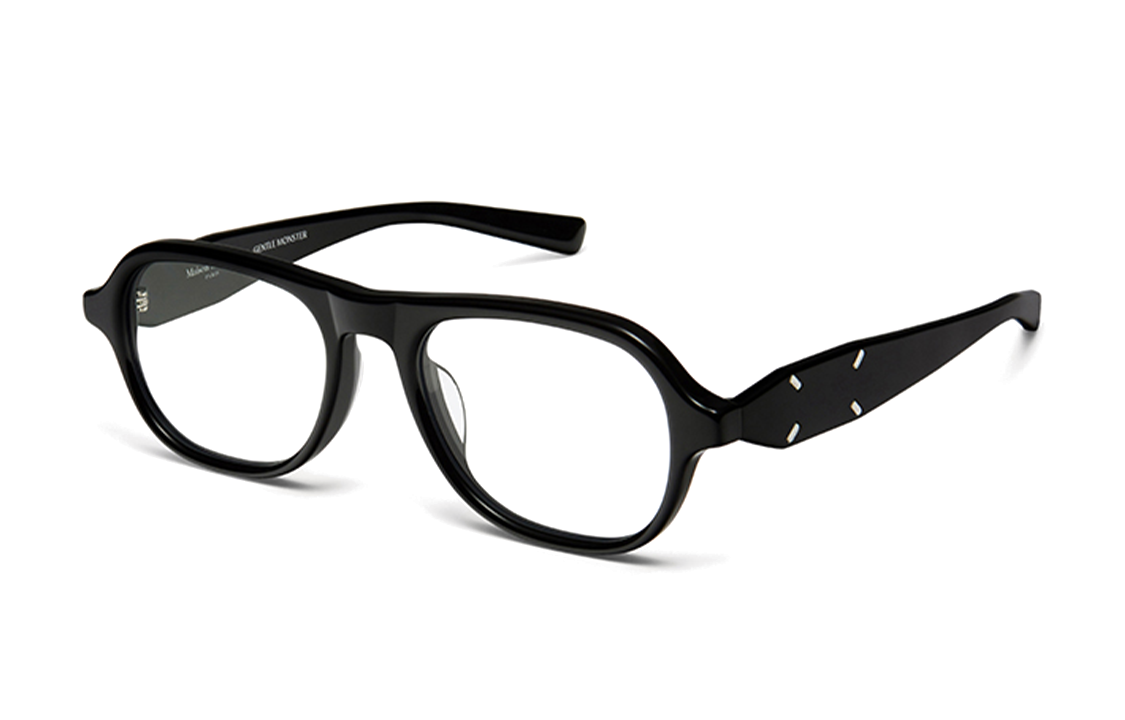 Gentle Monster Black Unisex Irregular Optical Glasses Frame for Couples. mm113-01 圖 2