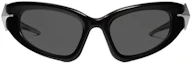 Lookbook GENTLE MONSTER Bold 2 Cat-Eye Sunglasses Unisex Black with Star Detail. PASO-01
