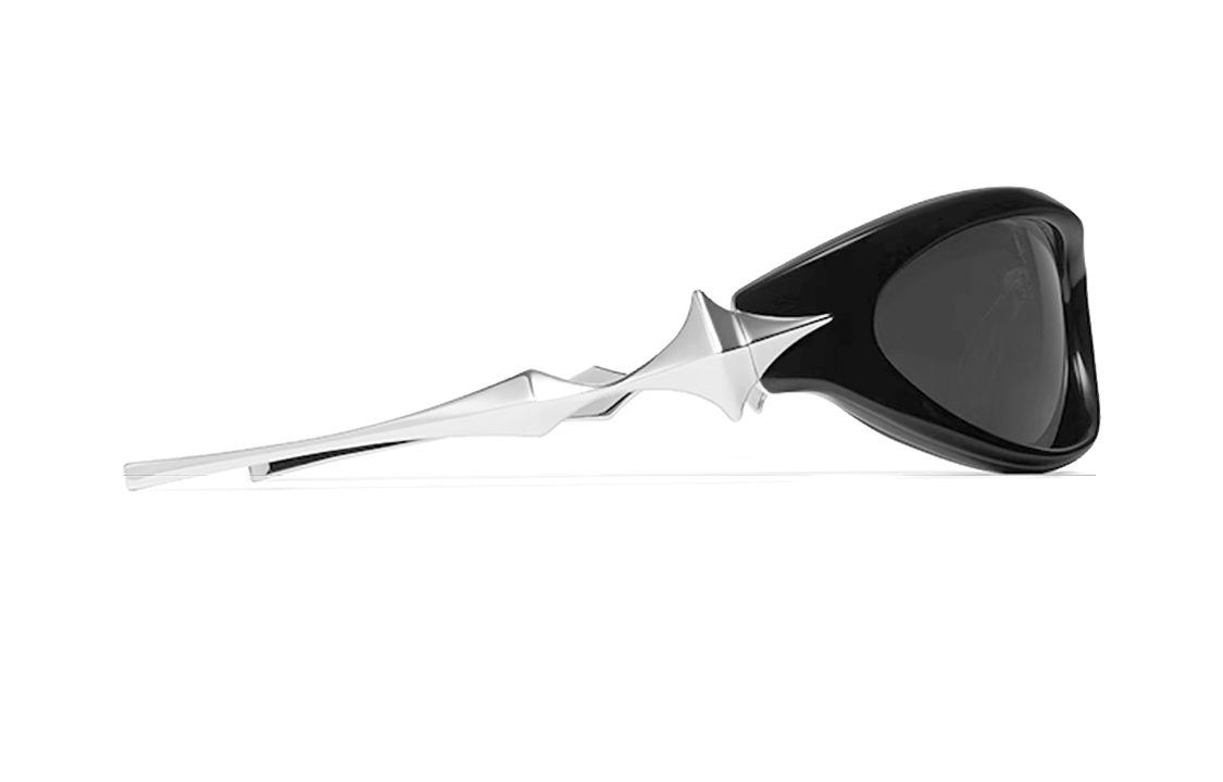 Shop GENTLE MONSTER BOLD 2nd Drop Silver Unisex Irregular Sunglasses with Logo. YYY-01