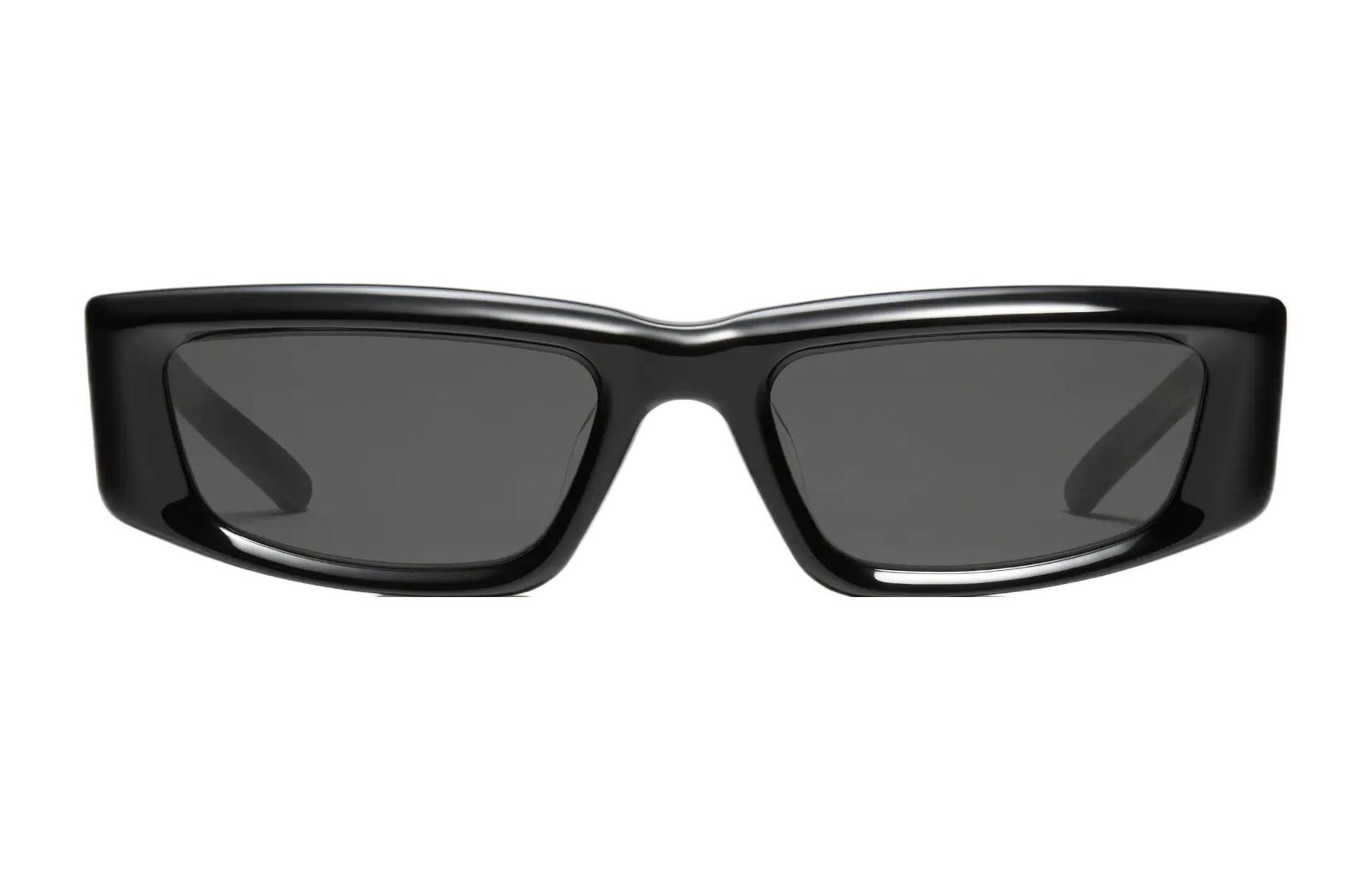 GENTLE MONSTER BOLD Series Black Rectangular Sunglasses Unisex UV Protection Silver Clouds 01 圖 3