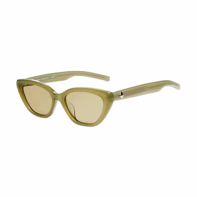 Gentle Monster Bold Series Cat Eye Sunglasses Beige Unisex UV Protection Fashionable Sound Net KC5