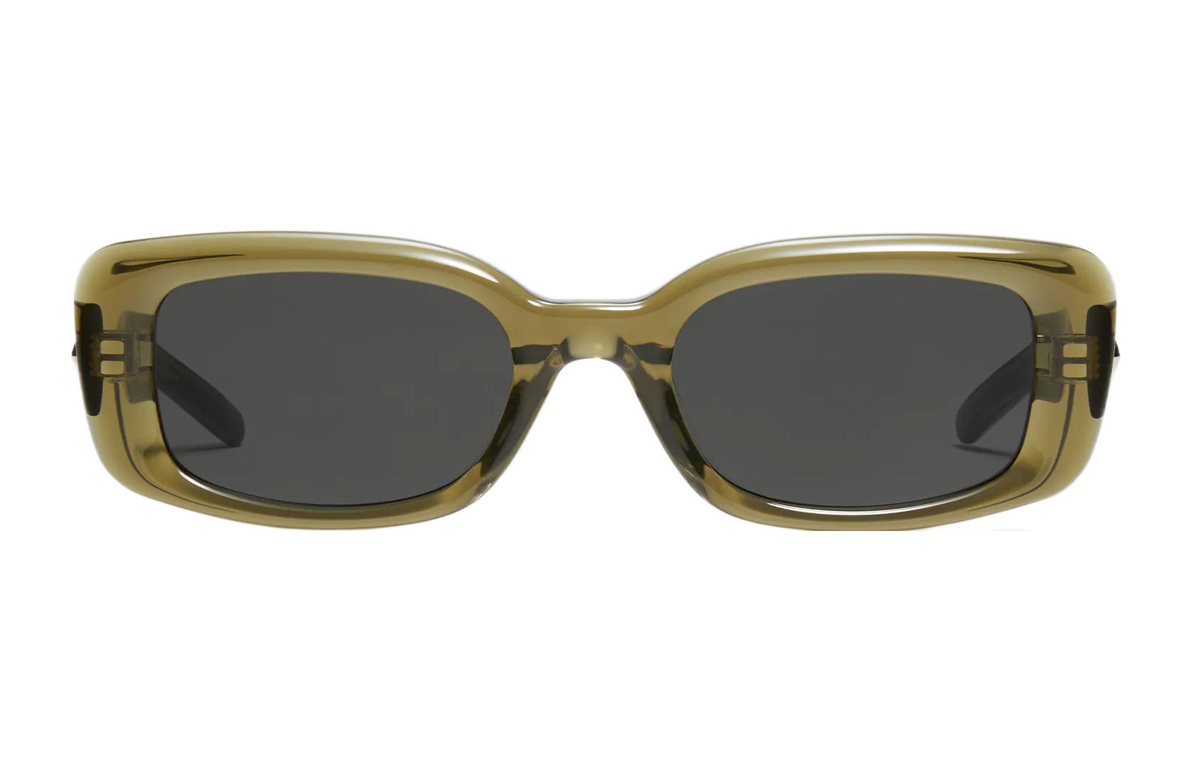 Gentle Monster Bold Series Rectangular Sunglasses Khaki Unisex UV Protection Fashion The Bell KC1 圖 3