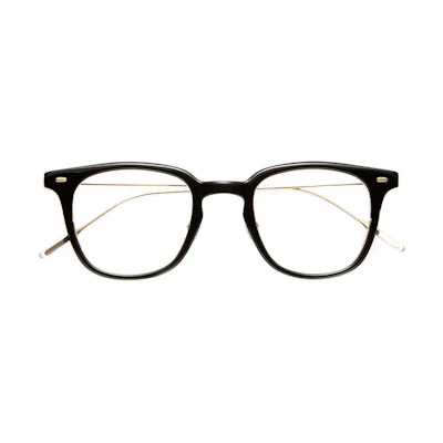GENTLE MONSTER Booster Black Oval Titanium Eyeglasses Unisex Prescription-Ready BOOSTER-01