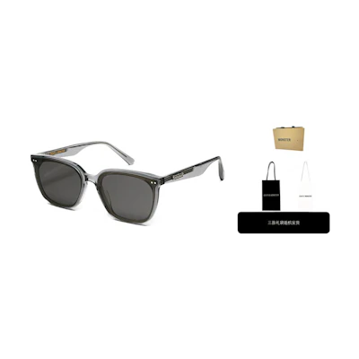 Gentle Monster Casual Square Sunglasses Unisex UV Protection Grey. Heizer-G1
