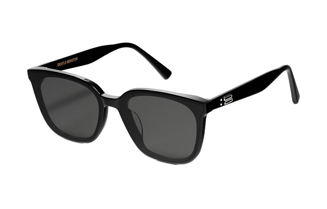 GENTLE MONSTER Classic UV Protection Square Sunglasses Unisex Black TAM-01 圖 2