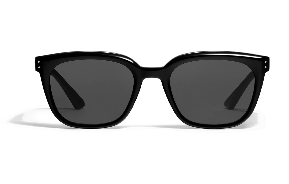 Lookbook ジェントルモンスター UVカット サングラス ユニセックス 黒 長方形フレーム. KUN - 0004 01