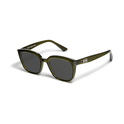 Gentle Monster Green Irregular Full-Frame Sunglasses Unisex UV Protection. KUN - 0004 KC2