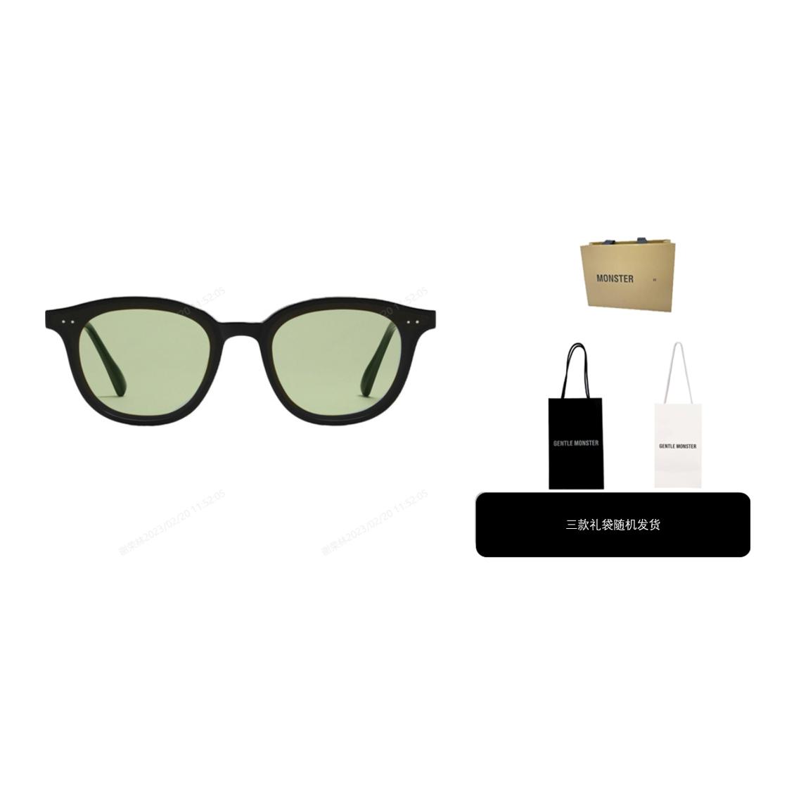 GENTLE MONSTER Green Round Sunglasses with Side Logo Unisex Couple Style. LANG-O1(K 圖 2