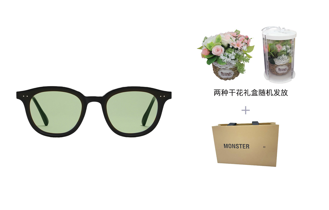 GENTLE MONSTER Green Round Sunglasses with Side Logo Unisex Couple Style. LANG-O1(K 圖 6