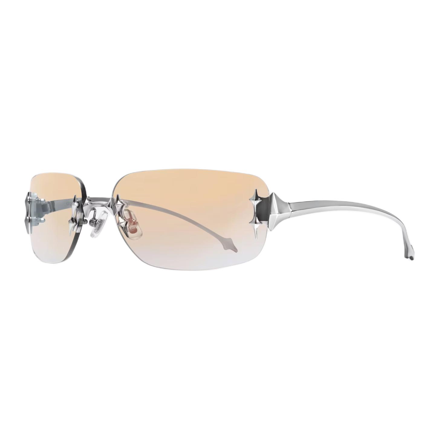 Gentle Monster Irregular Metal Sunglasses Silver Unisex Couple Style. Ttl 02