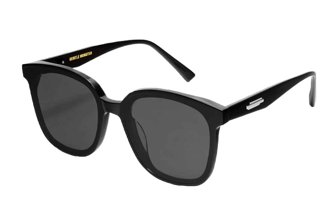 GENTLE MONSTER Jackie 01 Black Square Sunglasses Unisex Stylish & Comfortable. Jackie-01