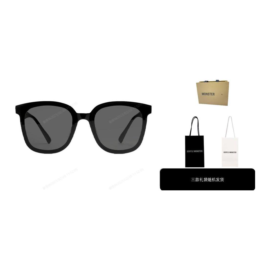 Order GENTLE MONSTER Jackie 01 黑色方框墨鏡 男女時尚舒適款式 Jackie-01