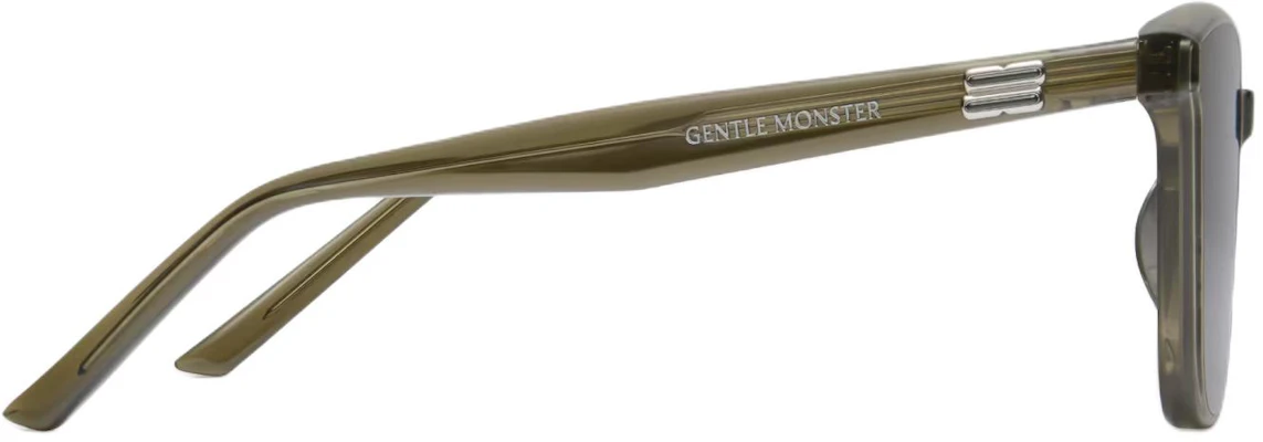 Gentle Monster 男士卡其色正方框板材太陽眼鏡附標誌設計 Pino KC1 Shop Gentle Monster 男士卡其色正方框板材太陽眼鏡附標誌設計 Pino KC1