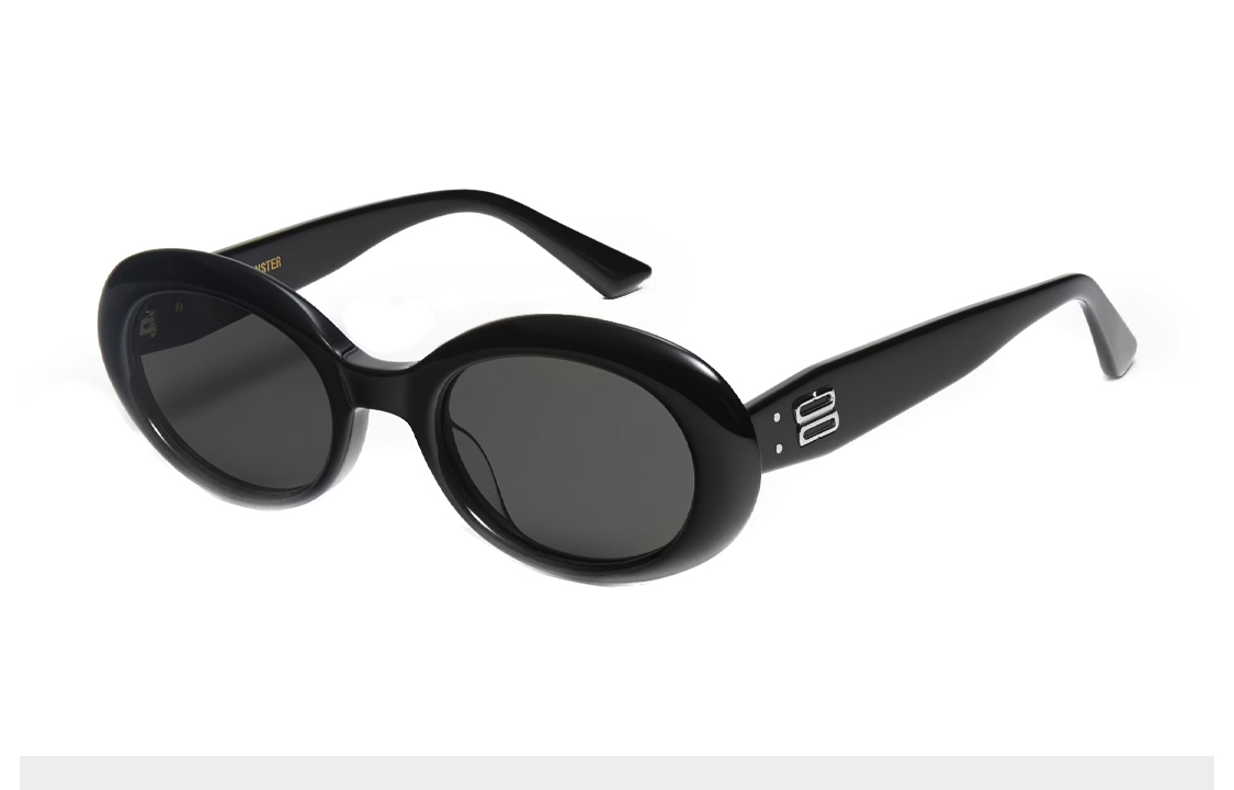 GENTLE MONSTER La Mode01 Oval Sunglasses UV Protection Unisex Retro Black. La Mode-01