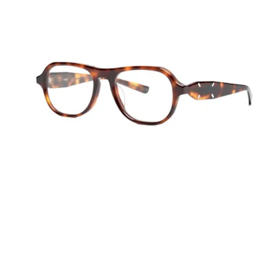 GENTLE MONSTER Logo Acetate Irregular Optical Frame Men Tortoise Shell. 104917283