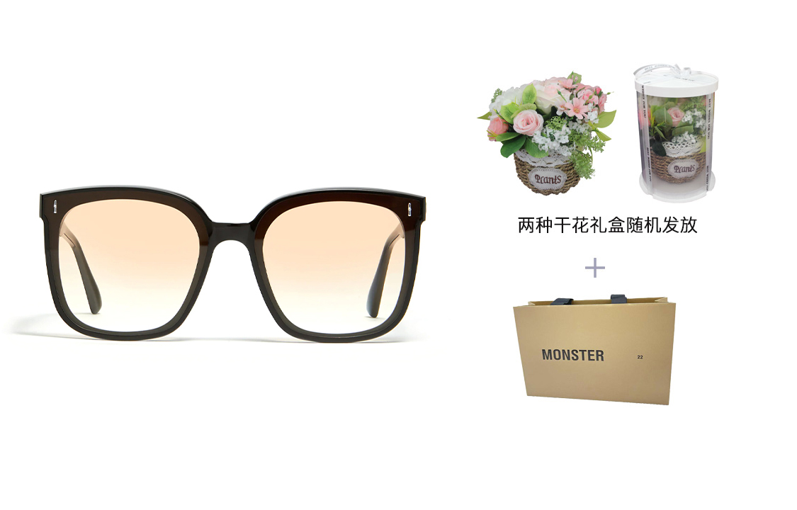Gentle Monster Orange Lens Square UV Protection Sunglasses Unisex Frida-01(OG 圖 5