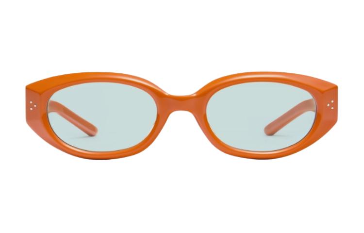 Gentle Monster Oval Sunglasses Orange Unisex Couple Style with Decorative Temples VOID-OR3 圖 3