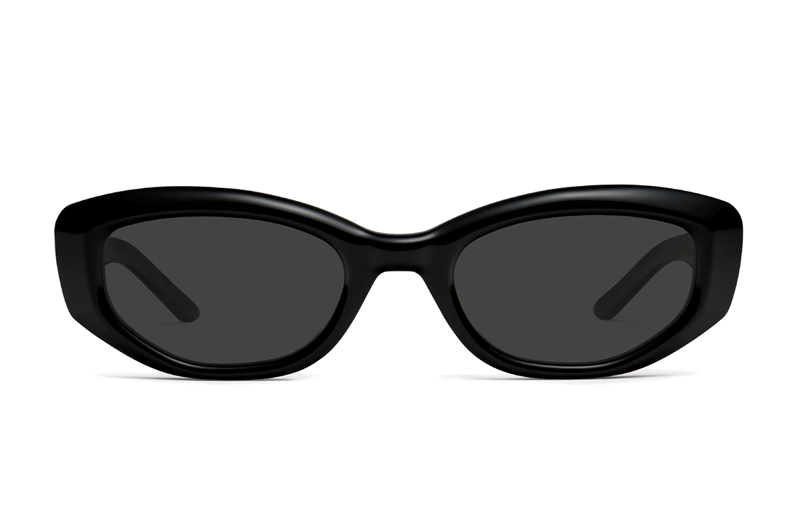 Lookbook Gentle Monster Kaca Mata Hitam Oval Unisex Rekaan Minimalis ROW-01