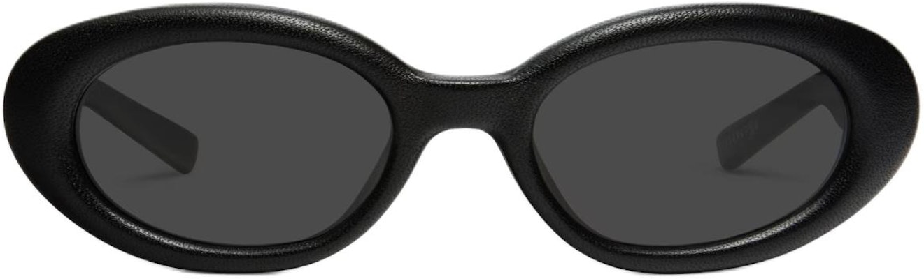 GENTLE MONSTER 椭圆形太阳镜 男女通用 白色缝线细节皮革镜框 MM107LeatherL01 Lookbook GENTLE MONSTER 椭圆形太阳镜 男女通用 白色缝线细节皮革镜框 MM107LeatherL01