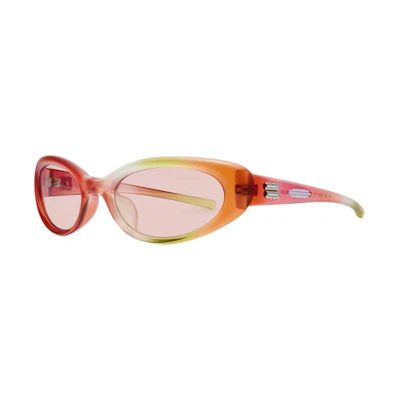Gentle Monster Red Oval Titanium Sunglasses Unisex Couple Design GELATI-MG4
