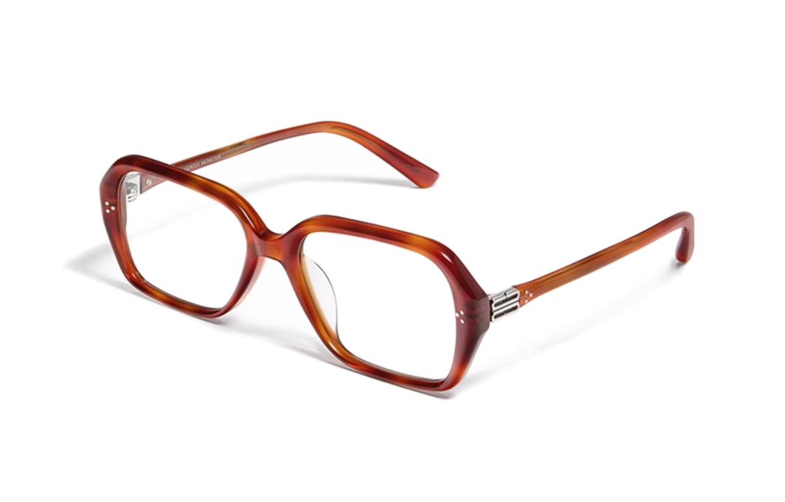 GENTLE MONSTER Retro Tortoiseshell Irregular Optical Glasses Unisex Couples Frame BECA-T4