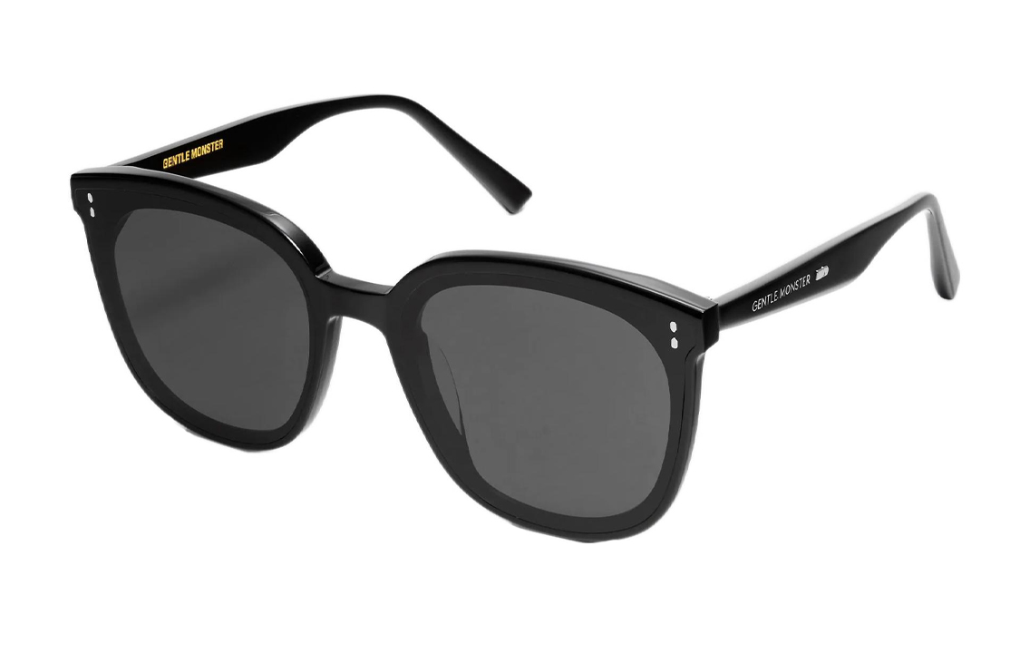 GENTLE MONSTER Rosy 01 Black Round Acetate Sunglasses Unisex Elegant Design Rosy-01