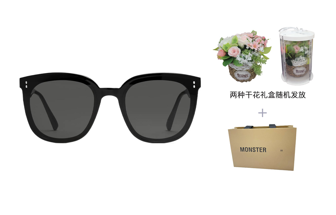 GENTLE MONSTER Rosy 01 Black Round Acetate Sunglasses Unisex Elegant Design Rosy-01 圖 6