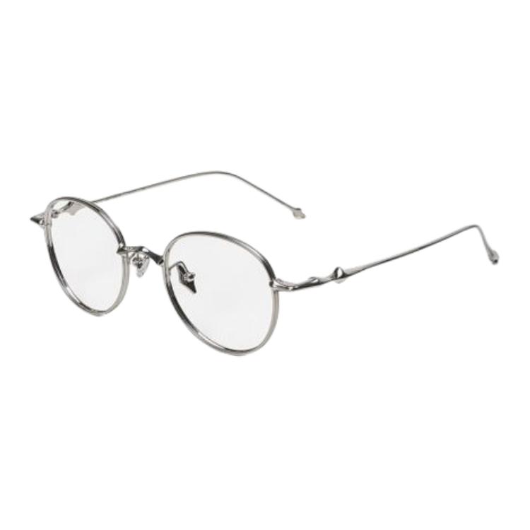 GENTLE MONSTER Round Optical Frames Silver/Gold Logo Design for Men. 106379828 圖 2