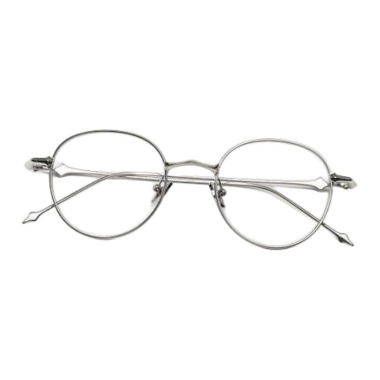 GENTLE MONSTER Round Optical Frames Silver/Gold Logo Design for Men. 106379828 圖 4