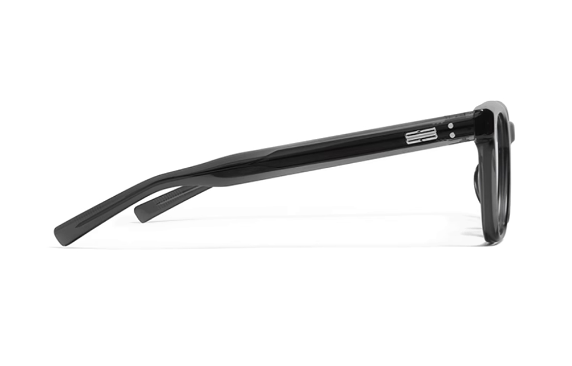 Shop ジェントルモンスター スクエア型グレー眼鏡 ユニセックス アイコニックテンプルデザイン KARL-GC8