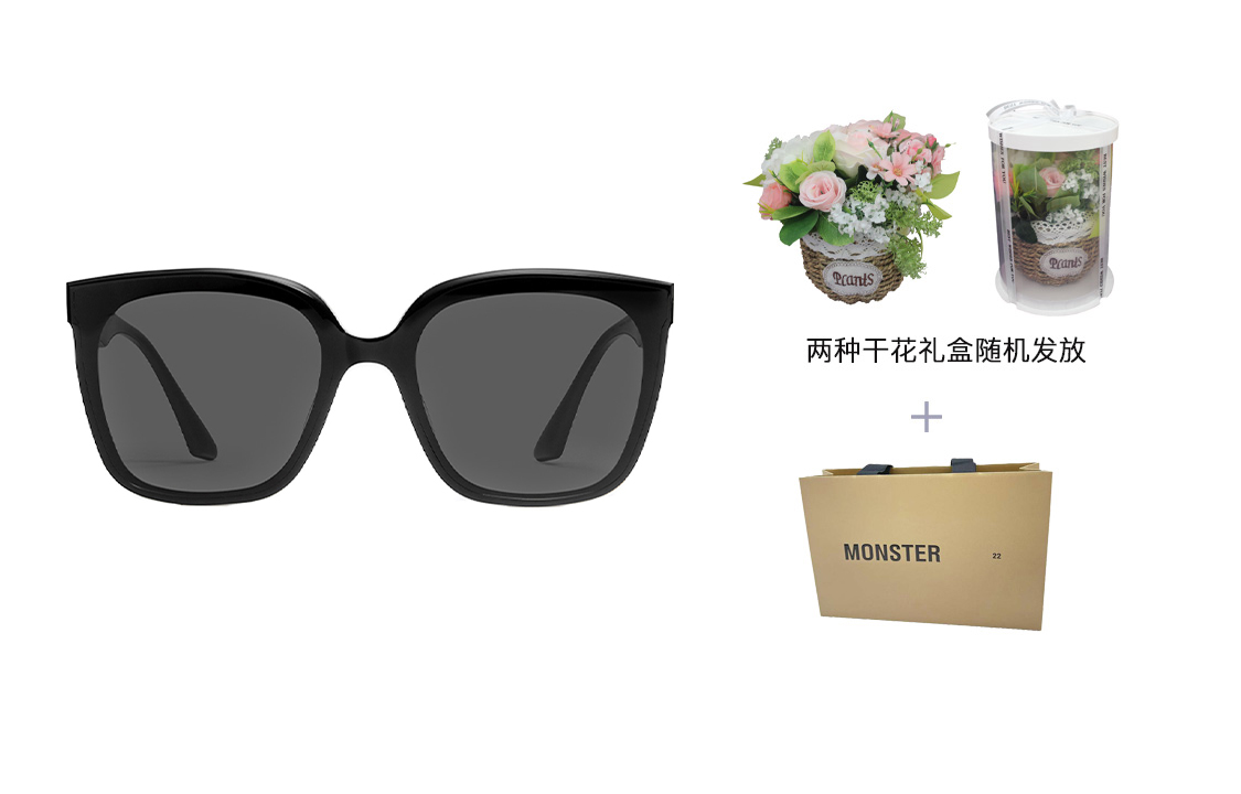 Details for ジェントルモンスター スクエアサングラス ユニセックス UVカット レトロスタイル BURTY-01