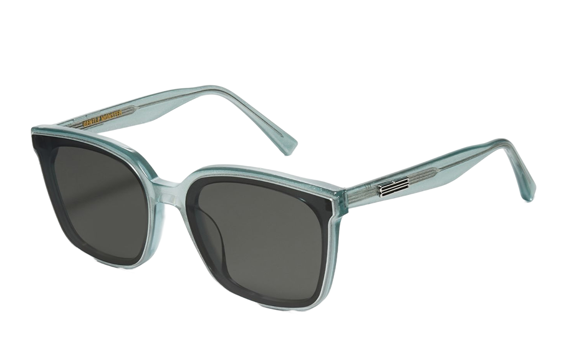 GENTLE MONSTER Stylish Square Sunglasses Unisex UV Protection Green Lens Plot GRC4