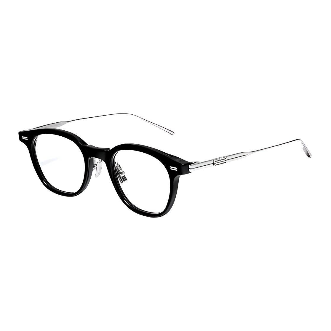 GENTLE MONSTER Thin Frame Acetate Irregular Optical Glasses Unisex Black ROB-01