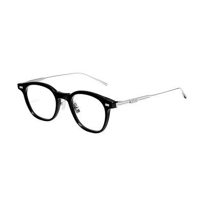 GENTLE MONSTER Thin Frame Acetate Irregular Optical Glasses Unisex Black ROB-01