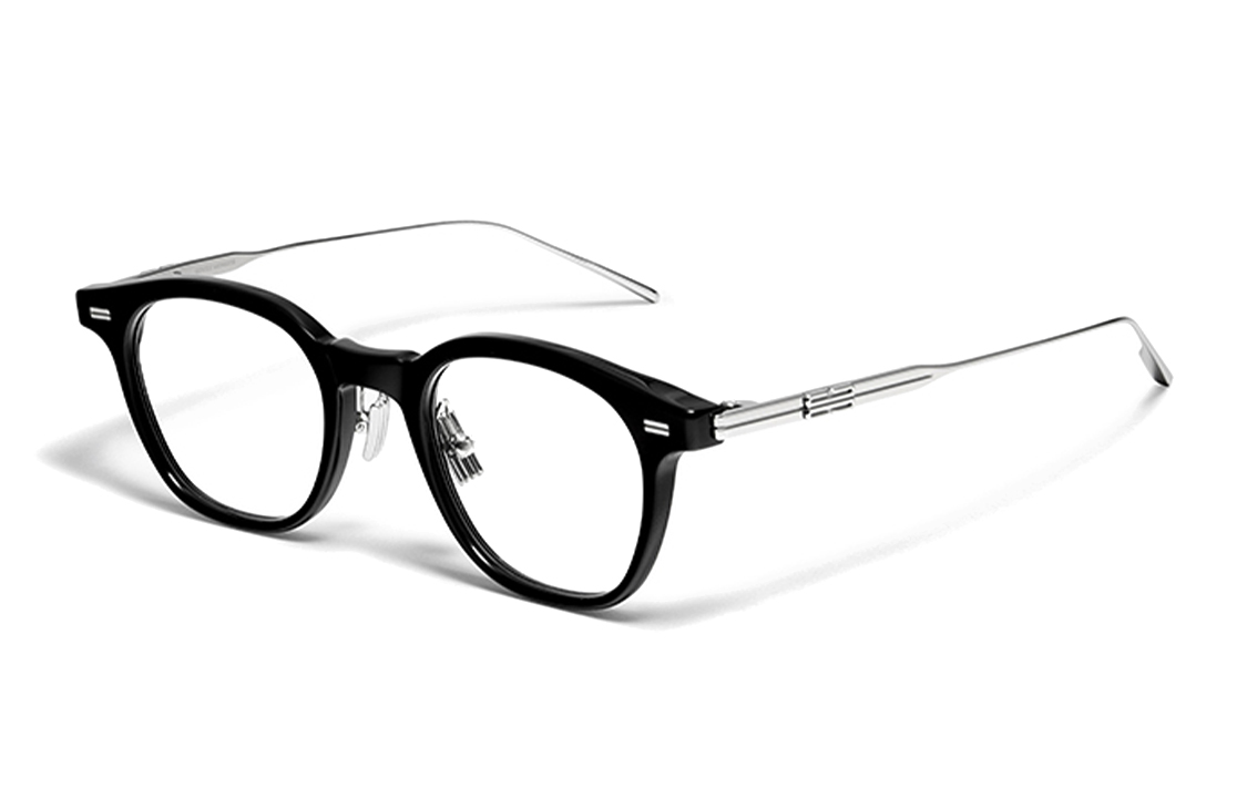 GENTLE MONSTER Thin Frame Acetate Irregular Optical Glasses Unisex Black ROB-01 圖 2