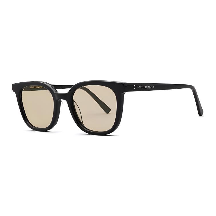 GENTLE MONSTER TOMY 01(BR) Square Sunglasses, UV Protection, Unisex Black/Brown. TOMY-01-BR