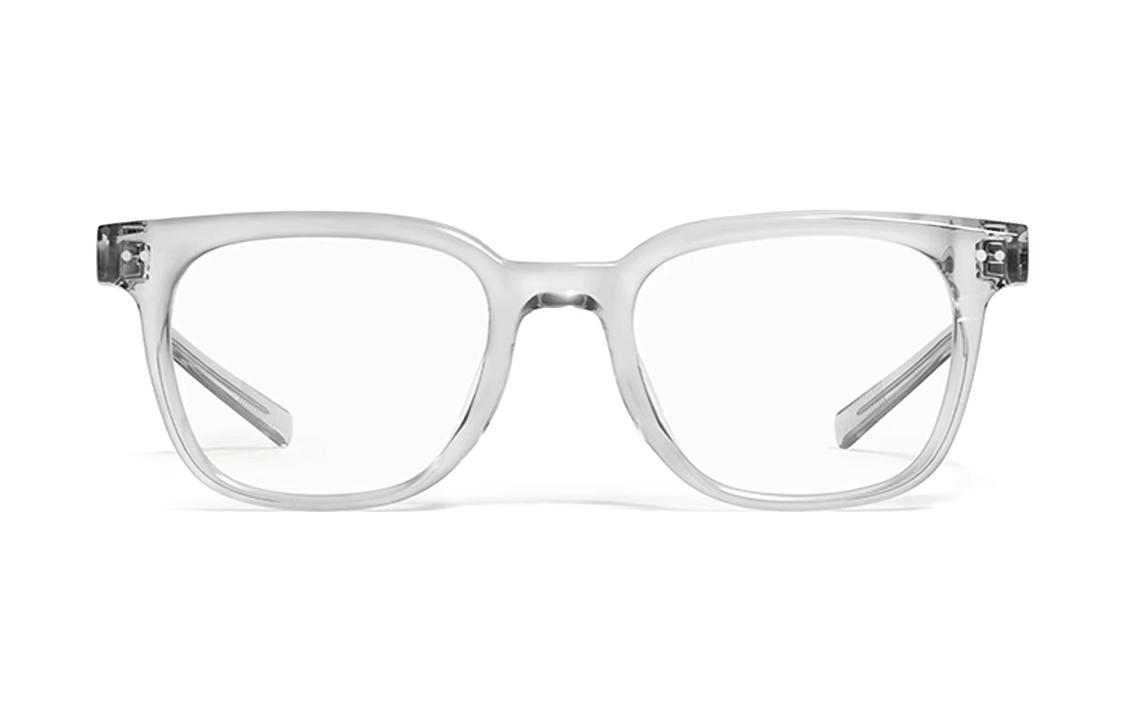Lookbook Gentle Monster Transparent Grey Irregular Optical Glasses Unisex Couple Design. EVAN-GC7
