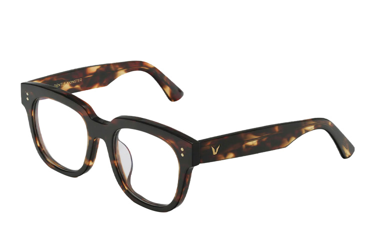 GENTLE MONSTER Una C Gold Square Acetate Optical Glasses Unisex Brown. UNAC-B4 圖 4