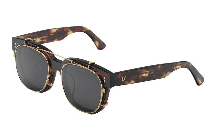 GENTLE MONSTER Una C Gold Square Acetate Optical Glasses Unisex Brown. UNAC-B4 圖 6